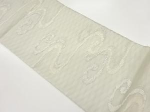 流水模様織出し夏用袋帯